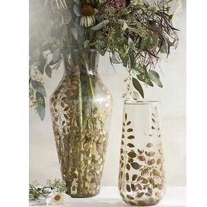 Pressed Ferns Glass Vase
Terrain/ Anthro
Color - Green Motif
10.5"H, 4.75"